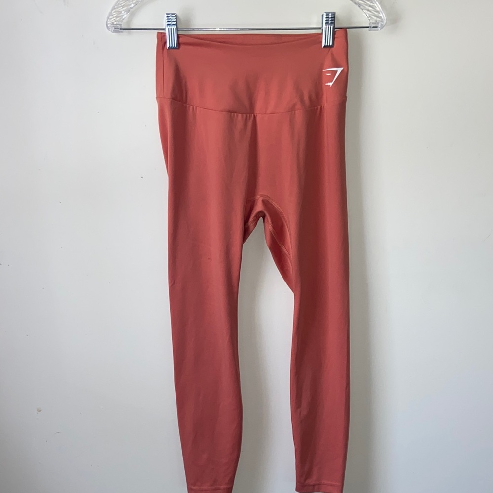 Gymshark Highwaisted Orange 7/8 Length Leggings